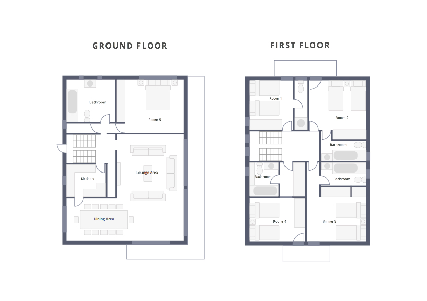 Floorplan for Chalet Cecilia